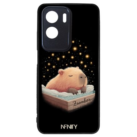 Névvel kérhető - Aranyos szundizó capybara Honor 90 Lite tok