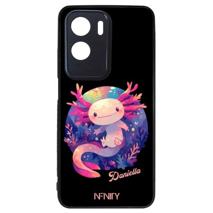 Névvel kérhető - Cuki pink kawaii Axolotl Honor 90 Lite tok