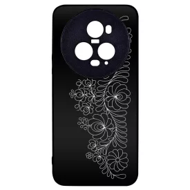 Elegant Matyó - Black magyar mintás hungarian folk Honor Magic 5 Pro tok