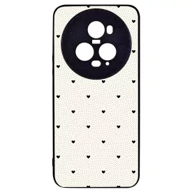 Elegáns szívecskés - CREAM - szives csajos Honor Magic 5 Pro tok