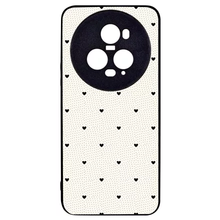 Elegáns szívecskés - CREAM - szives csajos Honor Magic 5 Pro tok