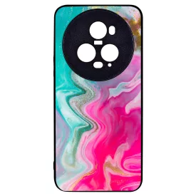 Pink gold Mixed Inks arany mintas marvanyos Honor Magic 5 Pro tok