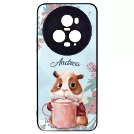 Kakaós hörcsög - Téli mintás Honor Magic 5 Pro tok