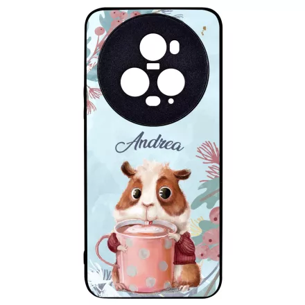 Kakaós hörcsög - Téli mintás Honor Magic 5 Pro tok