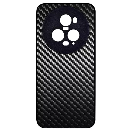 Ezüst karbon fiber mintás Honor Magic 5 Pro tok