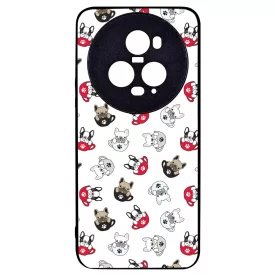 Cuki kávé és kutya mintás Honor Magic 5 Pro tok