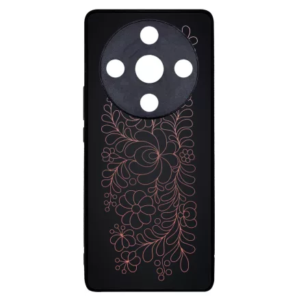 Elegáns Matyó - Rosegold magyar mintás hungarian folk Honor Magic 6 Lite tok