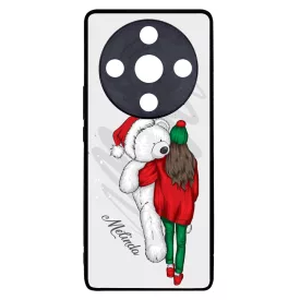 Kérd a neveddel - Lány & Maci - csajos karácsony Honor Magic 6 Lite tok