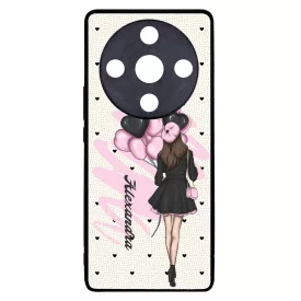 Kérd a Neveddel - Ballon Girl - Pink szerelem valentin napi Honor Magic 6 Lite tok