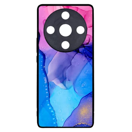 Blue Pink Gradient Ink kek rozsaszin marvanyos Honor Magic 6 Lite tok