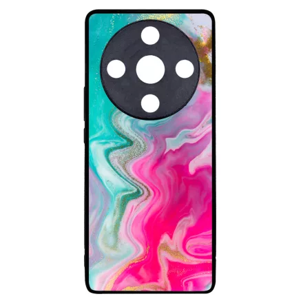 Pink gold Mixed Inks arany mintas marvanyos Honor Magic 6 Lite tok