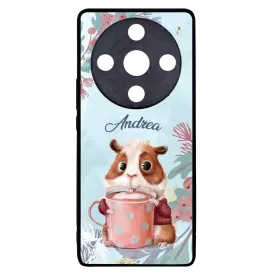 Kakaós hörcsög - Téli mintás Honor Magic 6 Lite tok