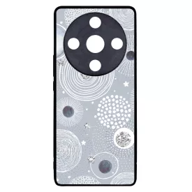 Gyönyörűséges Ezüstös téli mintás Honor Magic 6 Lite tok