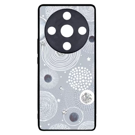 Gyönyörűséges Ezüstös téli mintás Honor Magic 6 Lite tok