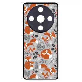 Szépséges téli róka mintás Honor Magic 6 Lite tok