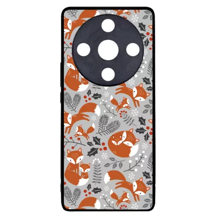 Szépséges téli róka mintás Honor Magic 6 Lite tok