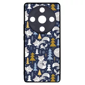 Tündéri Karácsonyi róka mintás Honor Magic 6 Lite tok