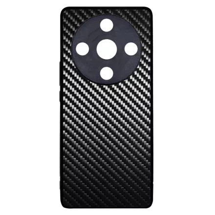 Ezüst karbon fiber mintás Honor Magic 6 Lite tok