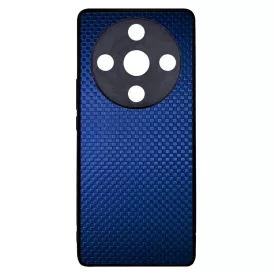 Gyönyörű kék karbon fiber mintás Honor Magic 6 Lite tok