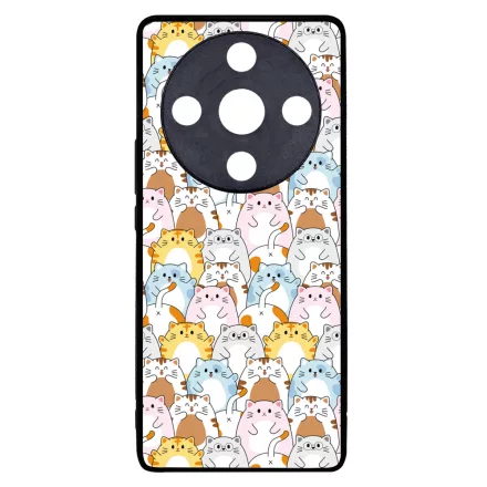 Tündéri Kawaii cica mintás Honor Magic 6 Lite tok