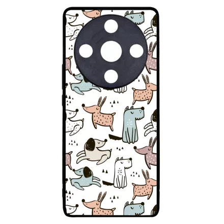 Tündéri rajzolt kutya mintás Honor Magic 6 Lite tok