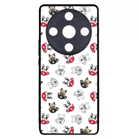 Cuki kávé és kutya mintás Honor Magic 6 Lite tok