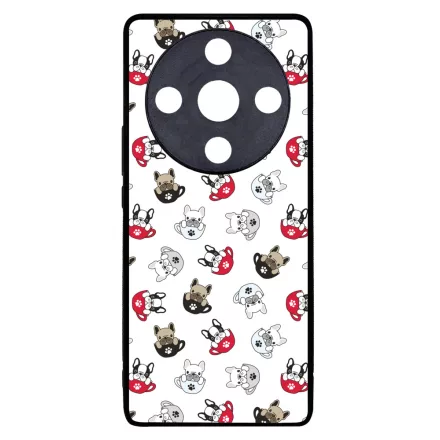 Cuki kávé és kutya mintás Honor Magic 6 Lite tok