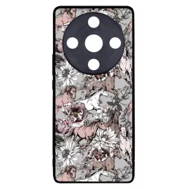 Csodaszép szürke vintage lovas mintás Honor Magic 6 Lite tok