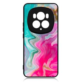 Pink gold Mixed Inks arany mintas marvanyos Honor Magic 6 Pro tok