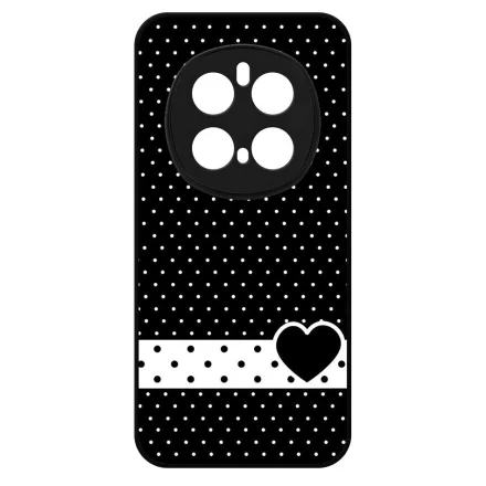szerelem love szivecskés fekete fehér pöttyös Honor Magic 7 Pro tok