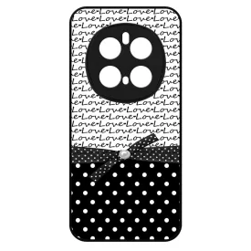 szerelem love fekete fehér pöttyös Honor Magic 7 Pro tok