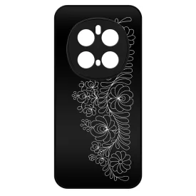 Elegant Matyó - Black magyar mintás hungarian folk Honor Magic 7 Pro tok