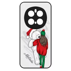 Kérd a neveddel - Lány & Maci - csajos karácsony Honor Magic 7 Pro tok