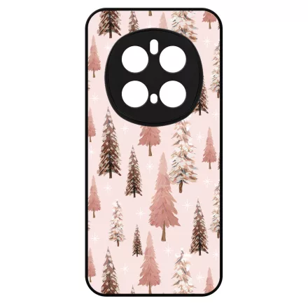 Rózsaszín karácsonyi fenyőfa mintás Honor Magic 7 Pro tok