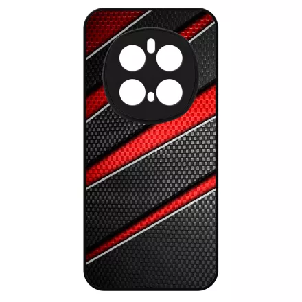 Piros fekete csíkos karbon mintás Honor Magic 7 Pro tok