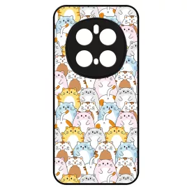 Tündéri Kawaii cica mintás Honor Magic 7 Pro tok