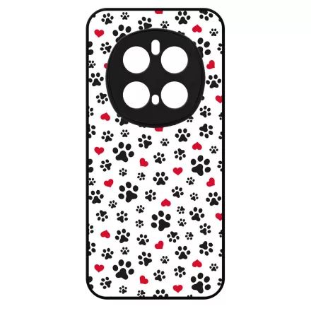 Szívecskés kutya mancs mintás Honor Magic 7 Pro tok