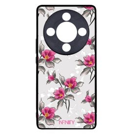 Szépséges pink virágok Honor Magic 8 Lite tok