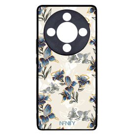 Kék és arany tavaszi virágzás Art Honor Magic 8 Lite tok