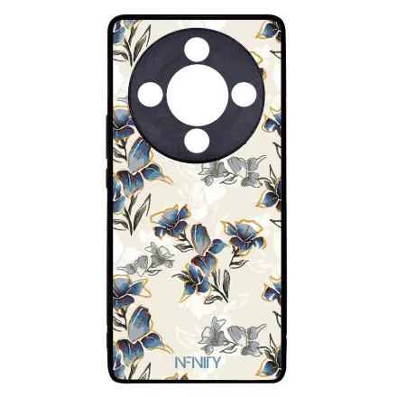 Kék és arany tavaszi virágzás Art Honor Magic 8 Lite tok