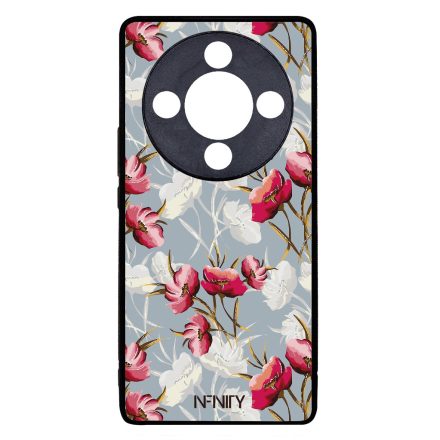 Szépséges piros tavaszi virágok Honor Magic 8 Lite tok