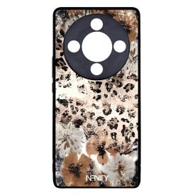 Leopárdos virágok Honor Magic 8 Lite tok