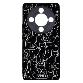 Fekete macska Honor Magic 8 Lite tok