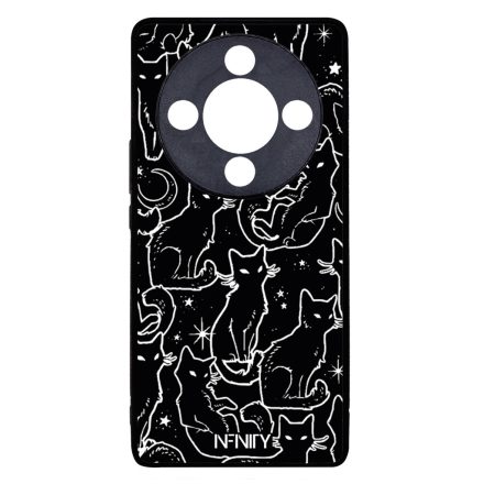 Fekete macska Honor Magic 8 Lite tok