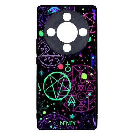 Neon ezoterikus szimbólumok Honor Magic 8 Lite tok