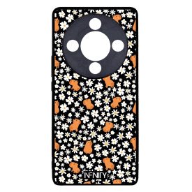 Cuki feketén fehér virágos capybara Honor Magic 8 Lite tok