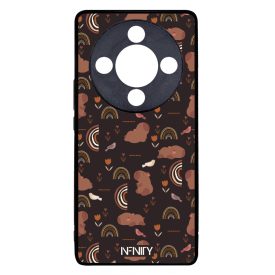 Boho stílusú capybara Honor Magic 8 Lite tok