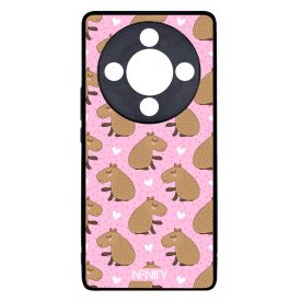 Rajzolt szívecskés capybara Honor Magic 8 Lite tok