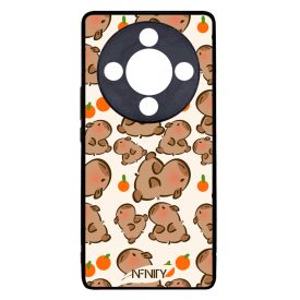 Cuki capybara és narancs Honor Magic 8 Lite tok