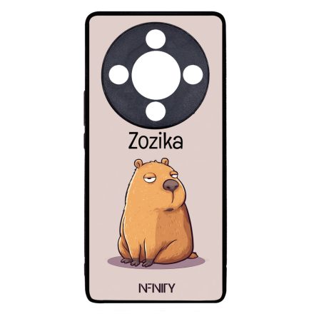 Névvel kérhető - Fáradt pofi capybara Honor Magic 8 Lite tok